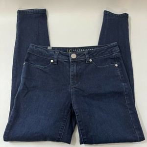 Lauren Conrad Jeans Womens Size 4 Jeggings Skinny Fit Blue Denim Low Rise 27x26